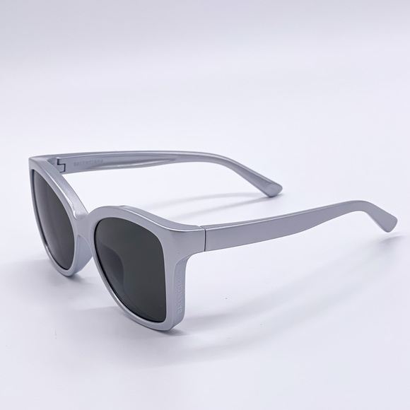 NEW BALENCIAGA BB0150S 003 WOMEN’S SUNGLASSES BB0150S SILVER - Picture 6 of 14